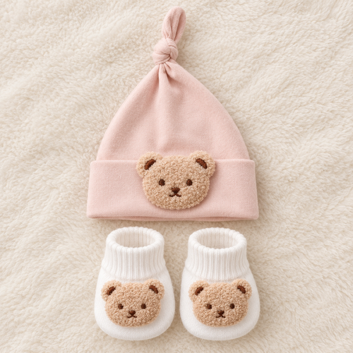 Baby Teddy Bear Booties