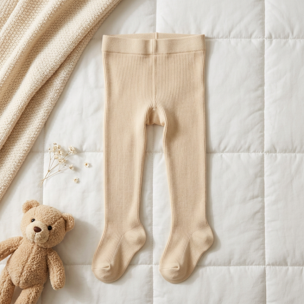 Ribbed Footed Tights