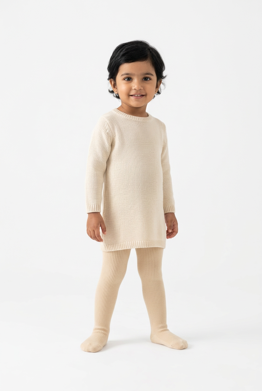 Ribbed Footed Tights