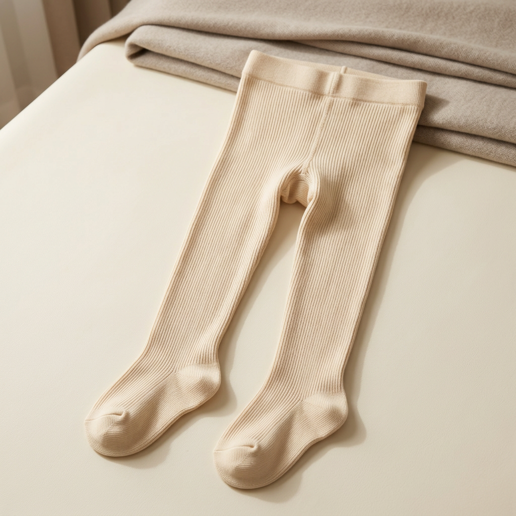 Ribbed Footed Tights