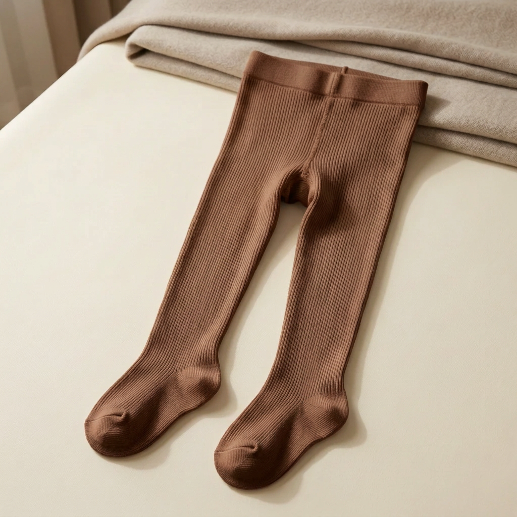 Ribbed Footed Tights